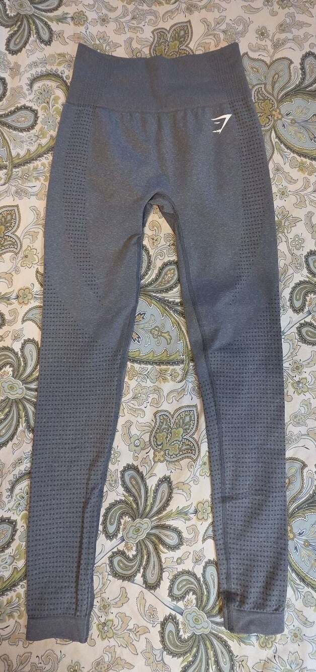 Gymshark Vital Seamless Leggings in Smokey Grey,  size S - Picture 2 of 5